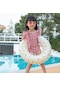 Kalınlaşmış Çocuk Yüzme Simidi Şişme Koltukaltı Halkası 66cm Zeytin