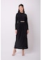 Violevin Er-cool Kadın Zincirli Krep Elbise 8046-27-siyah
