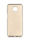 Noktaks - Xiaomi Uyumlu Xiaomi Redmi Note 9 Pro - Kılıf Mat Renkli Esnek Premier Silikon Kapak - Gold