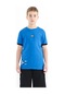 Tommy Life Saks Baskılı Standart Kalıp O Yaka Erkek Çocuk T-shirt - 11097 Saks