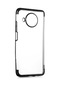 Noktaks - Xiaomi Uyumlu Xiaomi Mi 10t Lite 5g - Kılıf Dört Köşesi Renkli Arkası Şefaf Lazer Silikon Kapak - Siyah