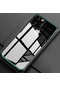 Noktaks - iPhone Uyumlu 11 Pro - Kılıf Dört Köşesi Renkli Arkası Şefaf Lazer Silikon Kapak - Yeşil
