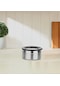 Nehir Silver Çelik 12 Cm Saklama Kabı Mat