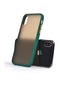 Mutcase - İphone Uyumlu İphone Xs Max 6.5 - Kılıf Arkası Mat Buzlu Kenarı Renkli Düğmeli Fri Silikon - Koyu Yeşil