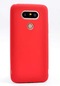 Kilifone - Lg Uyumlu G5 - Kılıf Mat Renkli Esnek Premier Silikon Kapak - Kırmızı