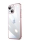 Kilifone - İphone Uyumlu İphone 14 Plus - Kılıf Sert Renkli Çerçeveli Koruyucu Riksos Kapak - Rose Gold