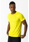 Maraton Active Slimfit Erkek Bisiklet Yaka Kısa Kol Training Sarı T-Shirt 17157-Sarı