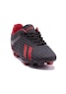 Jump 25850 Siyah Kırmızı Krampon Erkek Futbol Ayakkabı 001
