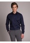 Dufy Lacivert Erkek Regular Fit Klasik Yaka Uzun Kol Gömlek - 35817