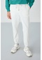 Tommy Life Ekru Yüzeyi Dokulu Standart Fit Erkek Eşofman Alt - 82156 Ekru