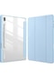 Samsung Galaxy Uyumlu Tab İçin S9 Fe 11 S10 Artı 12.4 İnç 2023 Kılıf Kalem Tutucu Sky Blue S6 Lite P613 P619 Arka Kapak