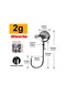 Mrlurion 1 Kutu 2g 3g 7g 10g 12g 18g 20g Balıkçılık Kanca, Jig Kanca Yuvarlak 2g 2g