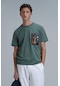 Lufian Erkek Exotıc Modern Grafik T-shirt 111020202 Yeşil