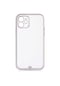 Mutcase - İphone Uyumlu İphone 12 - Kılıf Koruyucu Voit Clear Tatlı Sert Silikon Kapak - Beyaz
