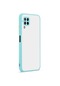 Kilifone - Huawei Uyumlu P40 Lite - Kılıf Arkası Buzlu Renkli Düğmeli Hux Kapak - Turkuaz