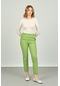 Fa Pantolon Kadın Bilek Boy Çift Cep Dar Kalıp Pantolon 7001 Fıstık Yeşili