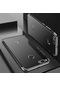 Noktaks - Xiaomi Uyumlu Xiaomi Mi 5x / Mi A1 - Kılıf Dört Köşesi Renkli Arkası Şefaf Lazer Silikon Kapak - Gri