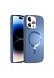 Kilifone - İphone Uyumlu İphone 14 Pro Max - Kılıf Kablosuz Şarj Destekli Stil Kapak - Sierra Mavi