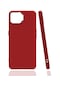 Tecno - Oppo A73 - Kılıf Mat Soft Esnek Biye Silikon - Kırmızı