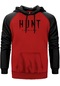 Hunt Showdown Black Text Kırmızı Renk Reglan Kol Sweatshirt