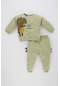 Defacto Erkek Bebek Dinazor Baskılı Sweatshirt Eşofman Altı 2'li Takım C1276A523WNKH271