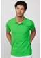 Erkek Slim Fit Dar Kesim %100 Pamuk Düz Pike Yeşil Polo Yaka Tişört-30515-yesıl