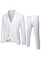 Ikkb Erkek Üç Parçalı Takım Elbise Beyaz