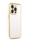 Kilifone - İphone Uyumlu İphone 14 Pro Max - Kılıf Parlak Renkli Bark Silikon Kapak - Beyaz
