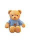 Turki Teddy Ayı Plush Toy Renkli Pillow 50cm Mavi Kazaklık