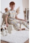 Lela Erkek Çocuk Pijama Takımı 6651003 Ekru - Sarı