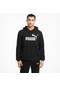 Puma Essential Big Logo Erkek Siyah Kapüşonlu Sweatshirt