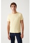 Avva Erkek Sarı Basic T-Shirt E001000
