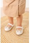 Kiko Kids Cırtlı Kum Sim Fiyonklu Kız Çocuk Babet Ayakkabı Ege 202 Cilt Sedef