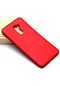 Tecno-Xiaomi Pocophone F1 - Kılıf Mat Renkli Esnek Premier Silikon Kapak - Kırmızı