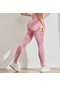 Koyu Gri Kadın Spor Tayt Yüksek Bel Legging Spor Egzersiz Vücut Geliştirme Yoga Pantolon