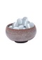 Takı Yapımı İçin Doğal Taş Boncuk, Pembe Beyaz Aytaşı, Kedi Gözü, Pürüzsüz White 10mm 20pcs
