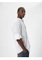 Koton Klasik Gömlek Kol Detaylı Düğmeli Uzun Kollu Beyaz 4sam60054hw