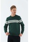 Maraton Sportswear Regular Erkek Bisiklet Yaka Uzun Kol Basic Ördek Yeşil Sweatshirt 20198-ördek Yeşil