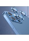 Noktaks - iPhone Uyumlu 13 Pro - Kamera Lens Koruyucu Cl-07 - Mavi