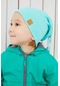 Erkek Bebek Çocuk Aqua Şapka Bere El Yapımı Rahat Cilt Dostu %100 Pamuklu Kaşkorse-7155- Açık Mavi