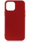 iPhone Uyumlu 13 Pro Max Kılıf Lopard Klasik Mat Renkli Yumuşak Premier Silikon Kılıf - Kirmizi