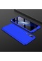 Noktaks - Huawei Uyumlu Huawei P20 Pro - Kılıf 3 Parçalı Parmak İzi Yapmayan Sert Ays Kapak - Mavi