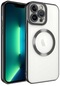 iPhone Uyumlu 13 Pro Max Kılıf Magsafe Wireless Şarj Özellikli Lopard Setro Silikon - Siyah