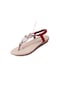 Kırmızı Yaz Bohemia Düz Sandalet Rahat Düz Plaj Ayakkabıları Artı Boyutu Kadın Ayakkabı Ayakkabı