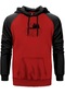 Moon Mountain Landscape Kırmızı Renk Reglan Kol Sweatshirt