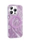 Mutcase - İphone Uyumlu İphone 14 Pro - Kılıf Magsafe Şarj Özellikli Fırça Boya Desenli Palet Kapak - Pembe