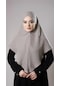 Taş Pratik Hazır Geçmeli Tesettür Eşarp Pamuk Caz Kumaş Tek Katlı Çapraz Hijab 2305 46