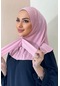 Moda Mevsimi Çıt Çıt Hazır Eşarp Çıtçıtlı Hijab Hazır Eşarp Pudra