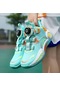 Snapbuy Erkek Ayakkabıları Gençlik Basketbol Profesyonel Pratik Öğrenci Ayakkabıları Erkek Büyük Çocuk Dönen Düğme Spor Ayakkabıları Atlas Yeşil - Açık Pembe Kırmızı
