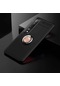 Kilifone - Xiaomi Uyumlu Mi 10 - Kılıf Yüzüklü Auto Focus Ravel Karbon Silikon Kapak - Siyah-rose Gold
